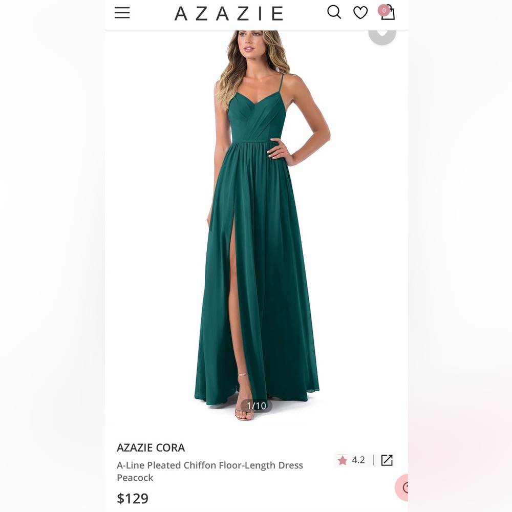 Never Worn Azazie Dress